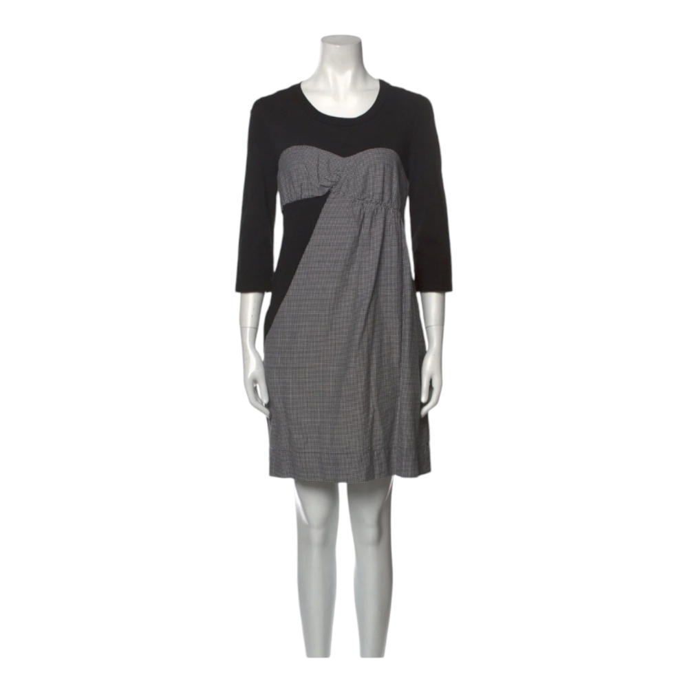 See by Chloe Mixed Media Black & Gray Dress